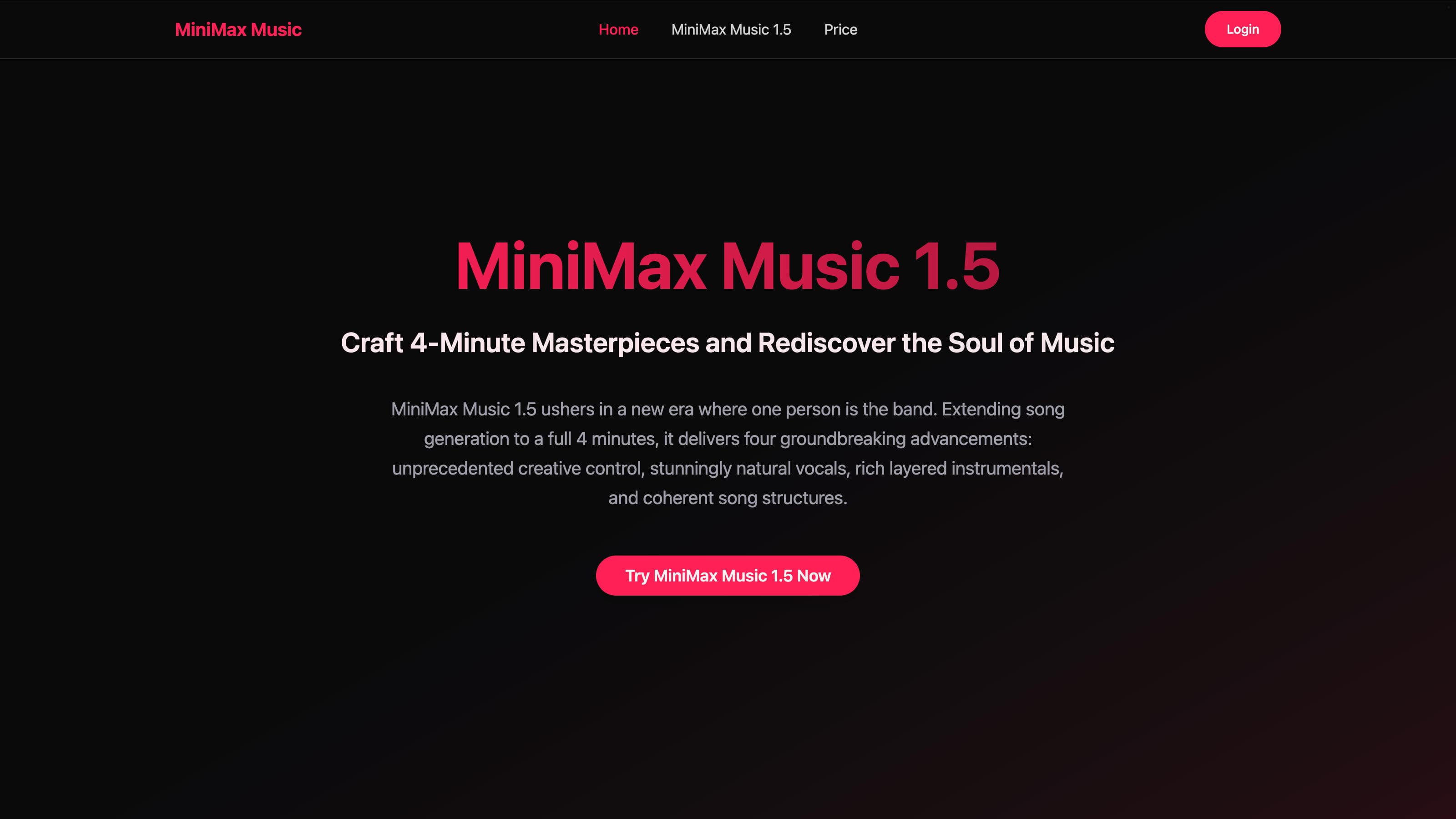 Minimax Music screenshot 1