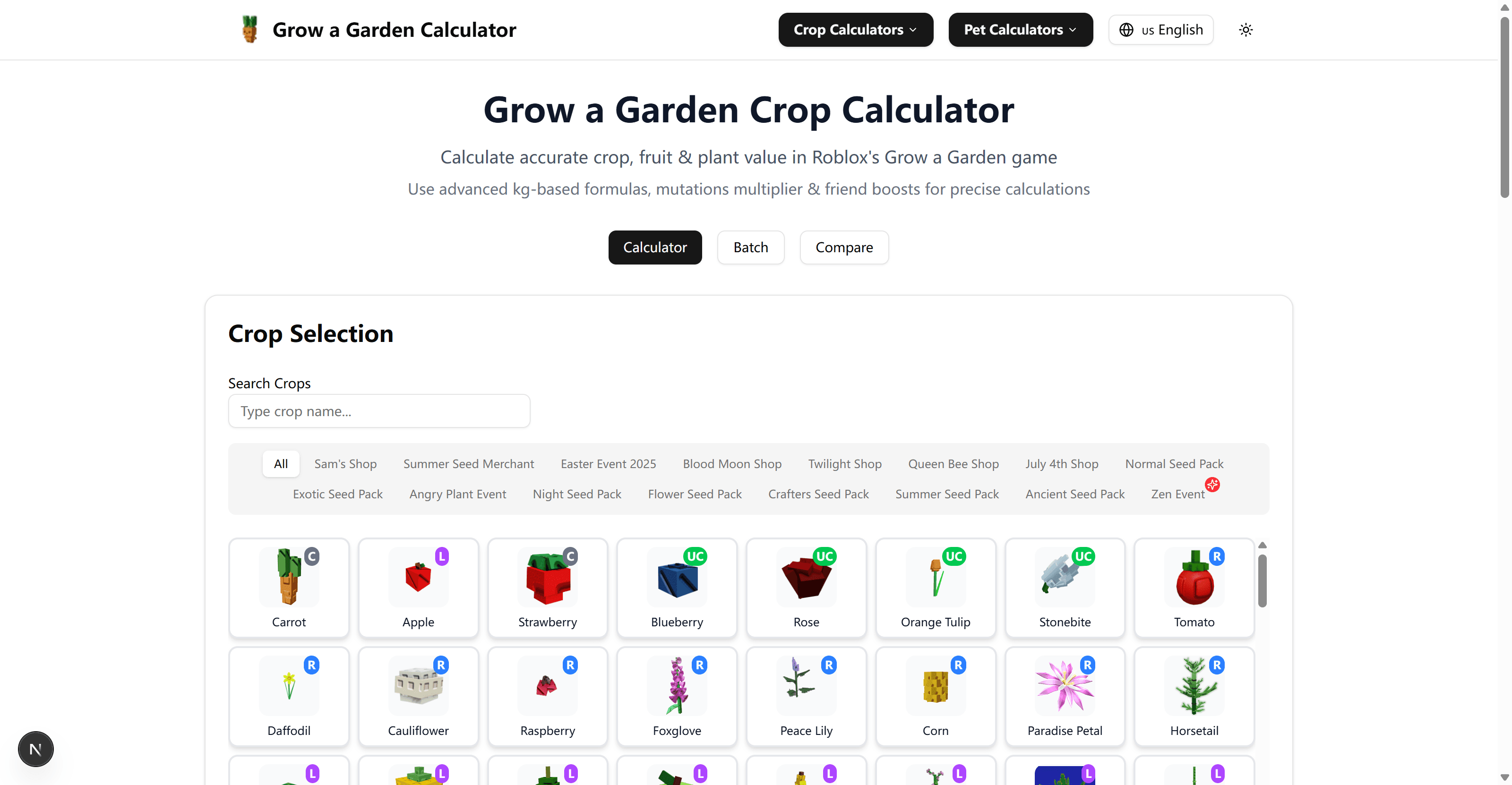 Grow a Garden Calculator new screenshot 1