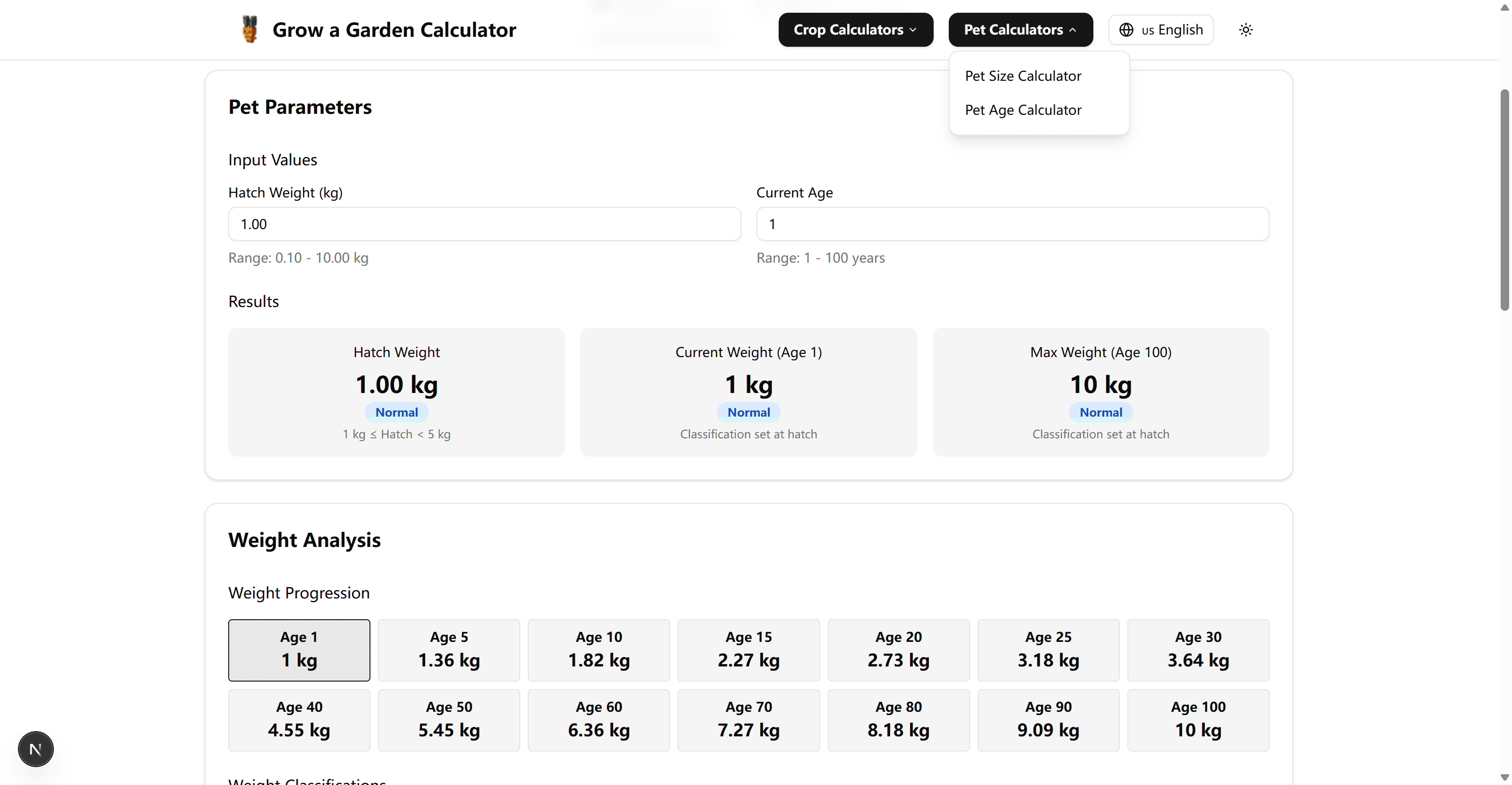 Grow a Garden Calculator new screenshot 2
