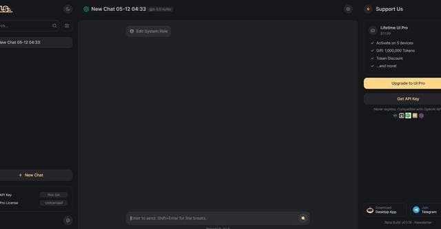ChatGPT Interface screenshot 1
