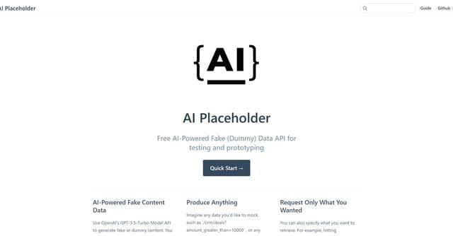 Data Placeholder screenshot 1