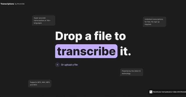Riverside Transcriber screenshot 1