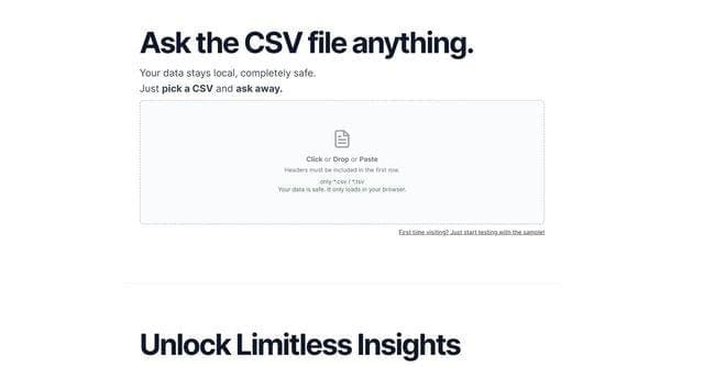 CSV Analyzer screenshot 1