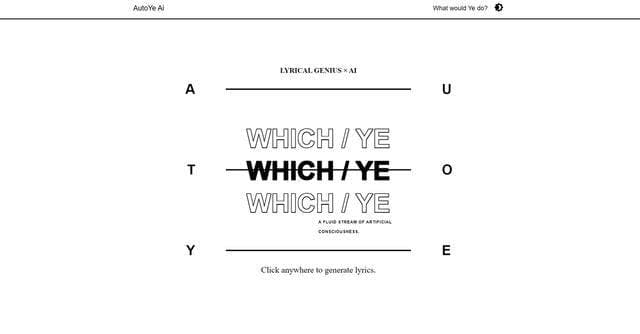Kanye Lyrics Generator screenshot 1