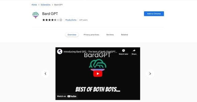 BardGPT screenshot 1