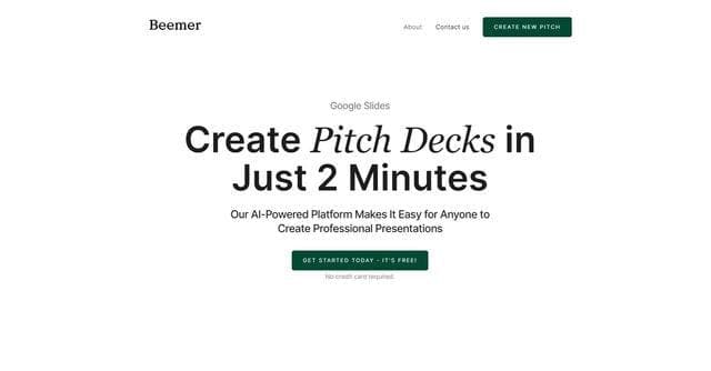 Pitch Deck Generator screenshot 1