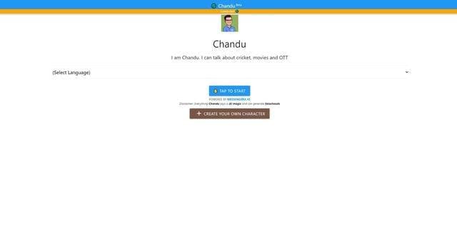 Chandu Chat screenshot 1