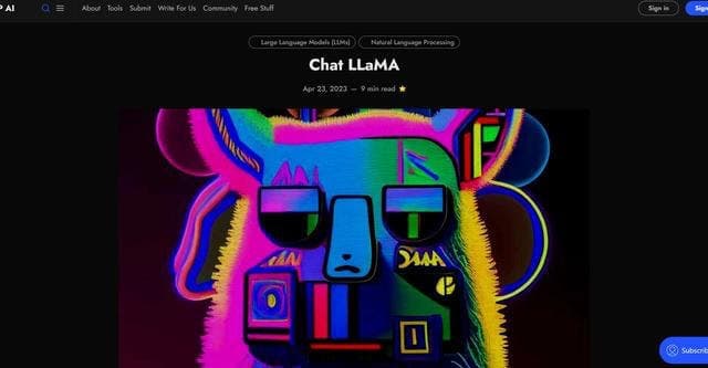 ChatLLaMA screenshot 1
