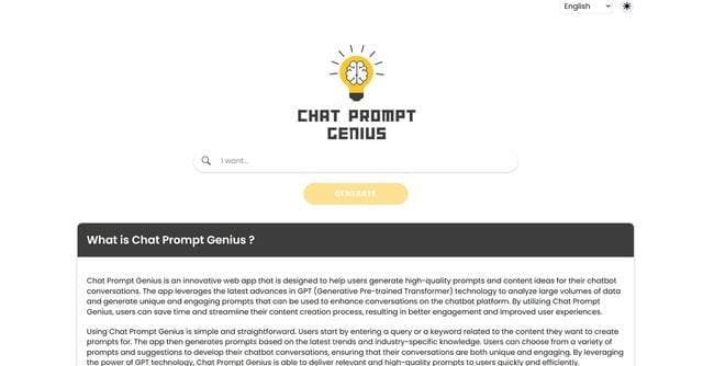 ChatPromptGenius screenshot 1