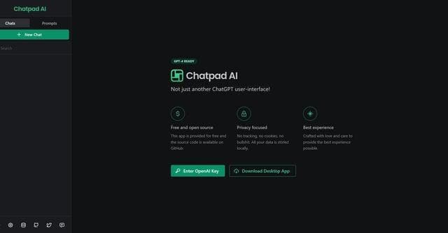 Chatpad Interface screenshot 1