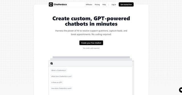 Chatterdocs Chatbot Builder screenshot 1