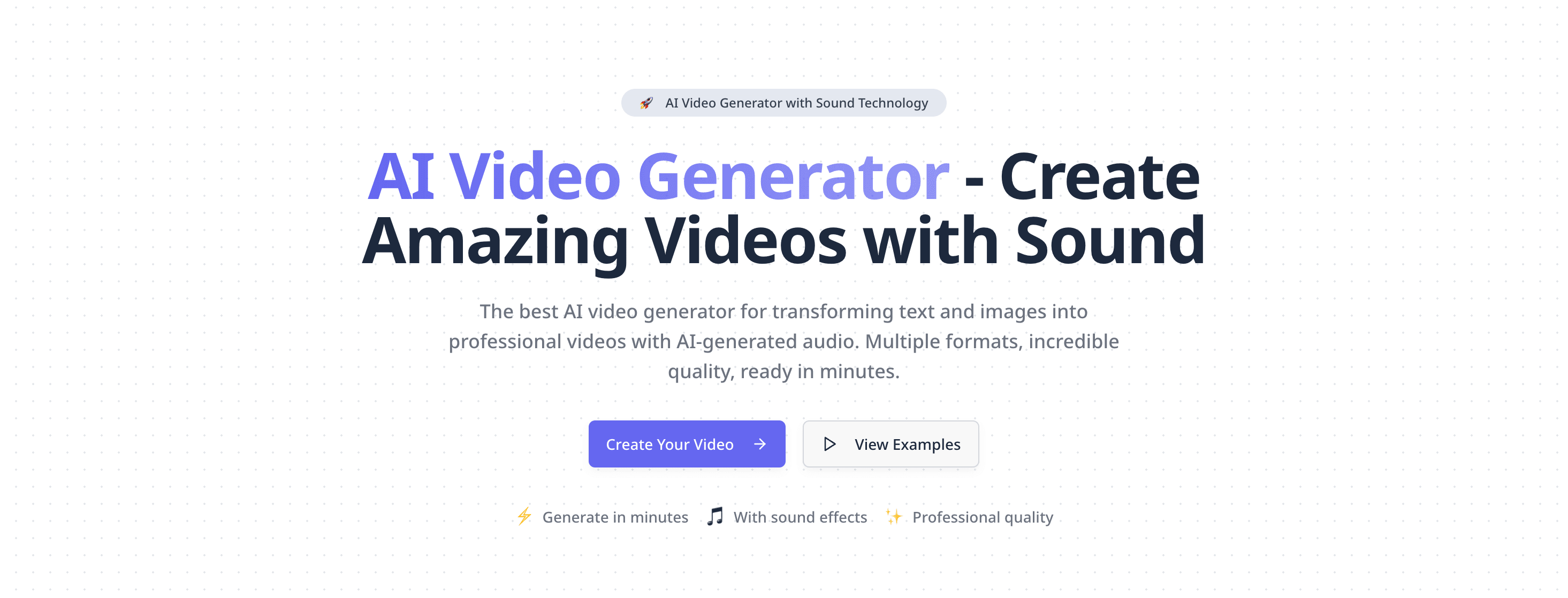 Plexigen AI - AI Video Generator with Sound screenshot 1