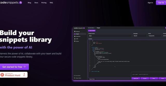 Code Snippets AI screenshot 1