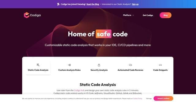 Codiga screenshot 1
