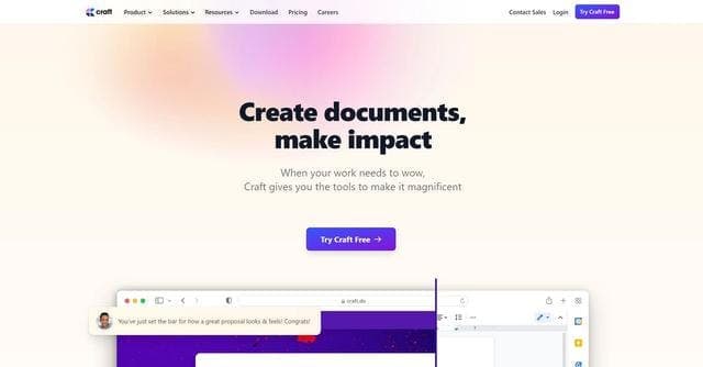 Craft screenshot 1