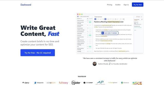 Dashword screenshot 1