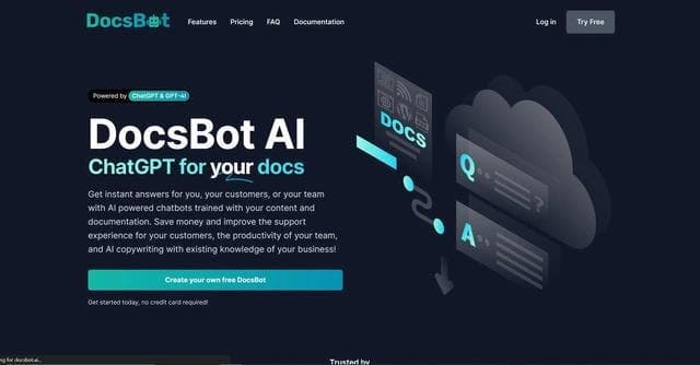 DocsBot Chatbots screenshot 1