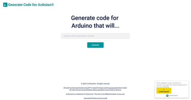 Duino Code Generator screenshot 1