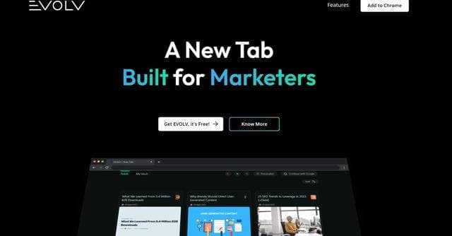 EVOLV New Tab screenshot 1