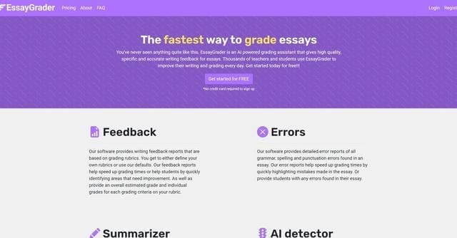 Essay Grader screenshot 1