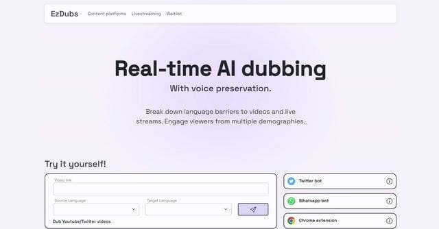 Ezdubs.ai screenshot 1