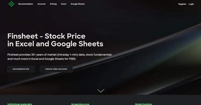 Finsheet screenshot 1