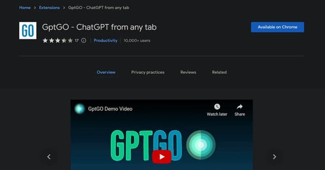 GPTGo screenshot 1