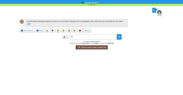 Ghengis Khan Chat screenshot 1