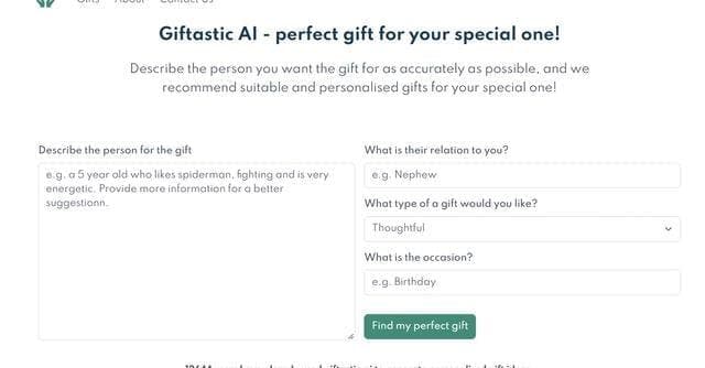 Giftastic.ai screenshot 1