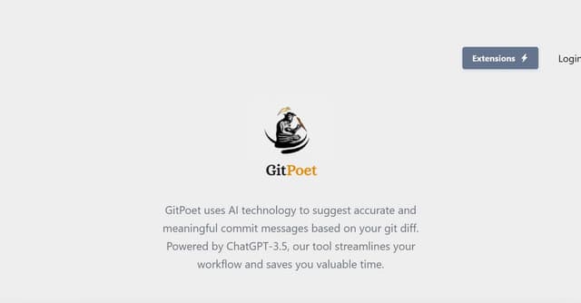 GitPoet Commit Generator screenshot 1
