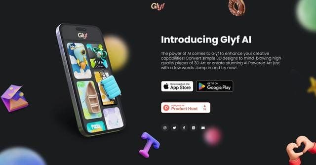 Glyf 3D Designer screenshot 1
