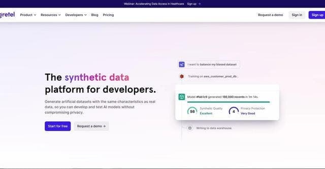 Gretel.ai screenshot 1