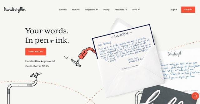 Handwritten Notes Service screenshot 1