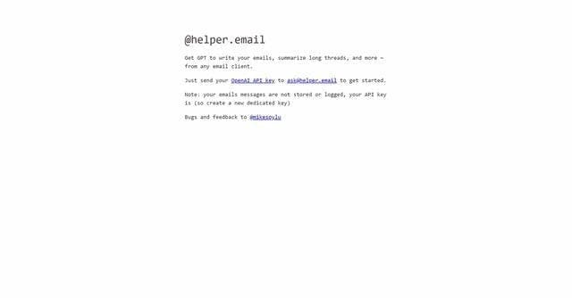 Helper.email screenshot 1