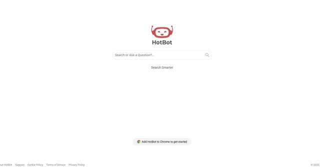 Hotbot screenshot 1