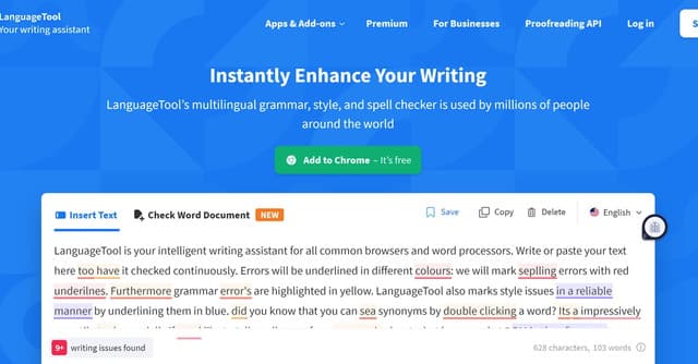 LanguageTool screenshot 1