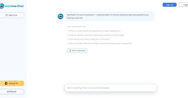 LetsView Chat screenshot 1