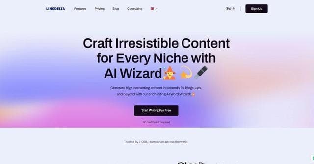 Linkdelta Writer screenshot 1