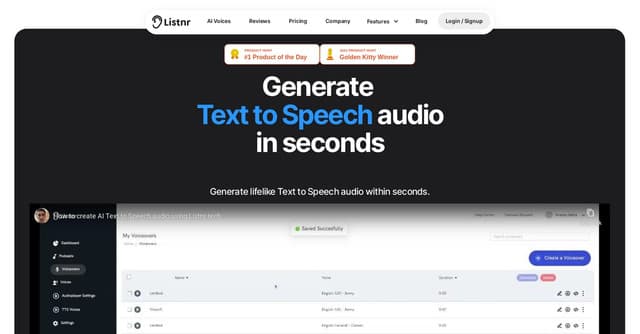 Listnr screenshot 1