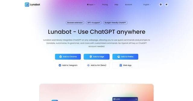 Lunabot Assistant screenshot 1