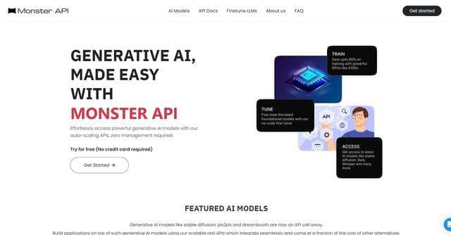 Generative AI API Platform screenshot 1