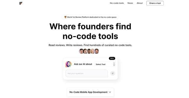 No-Code Tool Finder screenshot 1