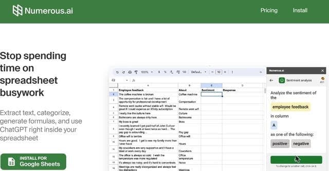 Numerous Plugin screenshot 1
