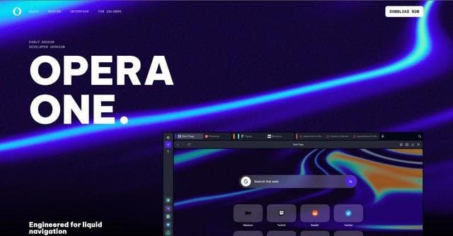 Opera One Browser screenshot 1