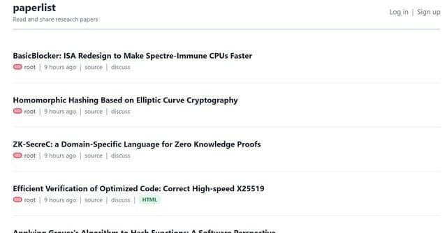 PaperList screenshot 1