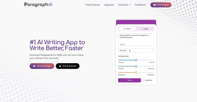 Paragraph Writing Assistant screenshot 1