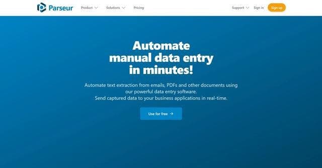 Parseur screenshot 1