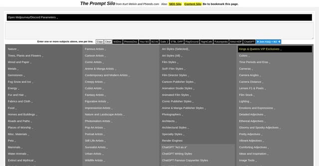 Pheeds Prompt Silo screenshot 1