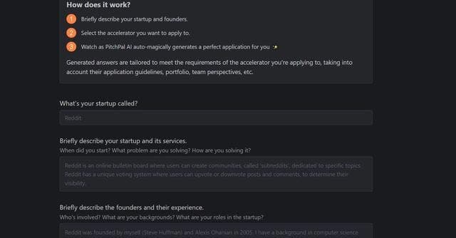 PitchPal Funding Assistant screenshot 1