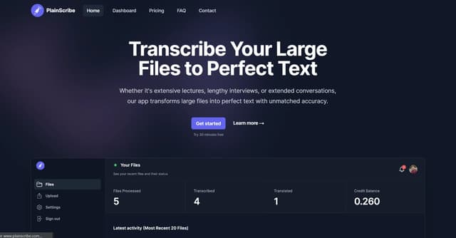 PlainScribe screenshot 1